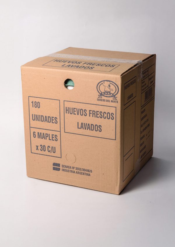 caja HUEVOS FRESCOS LAVADOS